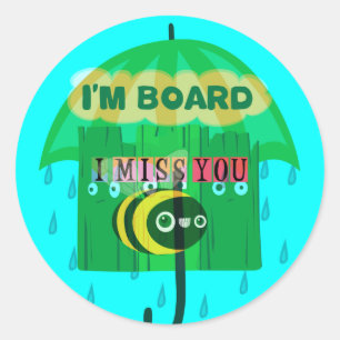 Adesivo Diversão Rainy Day: Uma Perspectiva de Abelha. "Eu