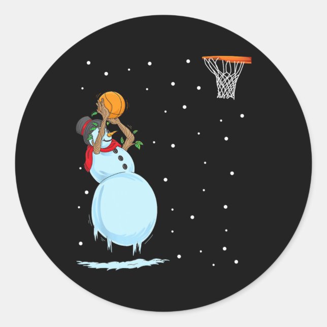 Adesivo Diversão Snowman Bysketbyll Natal (Frente)