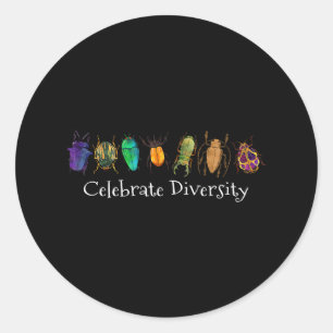 Adesivo Diversidade de besouros e Insetos - Coletor de Ent