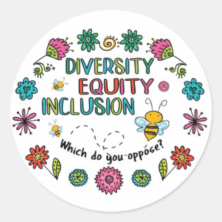 Adesivo Diversidade Equidade Inclusão
