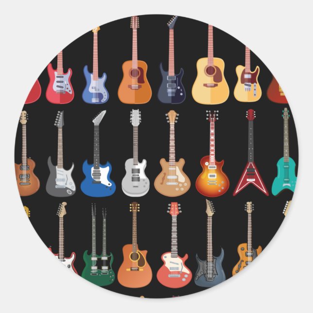Adesivo Diversidade Guitarra Camisa Violão Música Para Hom (Frente)
