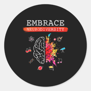 Adesivo Diversidade Neuro Embrasse Adhd Autismo Asd Consci