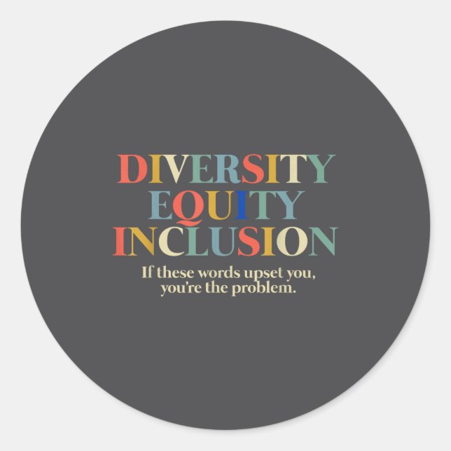 Adesivo Diversity Equity Inclusion  (Frente)