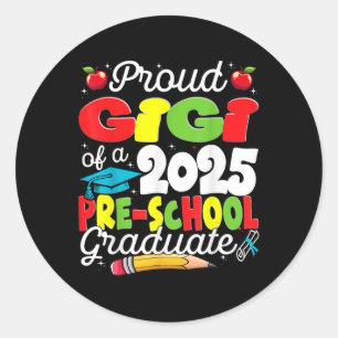 Adesivo Divertida Gigi Orgulhosa De Uma Turma De 2025 Grad