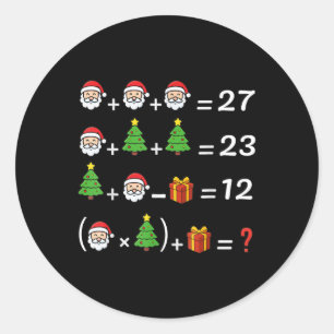 Adesivo Divertido 67 Meme Natal Professor de Matemática Pa