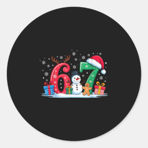 Adesivo Divertido 67 Natal 6 7 Seis Sete Meme 6 7 Combinan