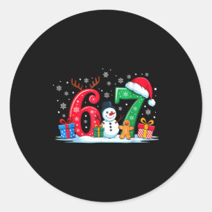 Adesivo Divertido 67 Natal 6 7 Seis Sete Meme 6 7 Correspo