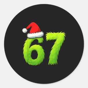 Adesivo Divertido 67 Natal Seis Sete Meme 6 7 Adolescentes