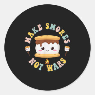 Adesivo Divertido Acampamento Kawaii Smores Faça Smores Nã