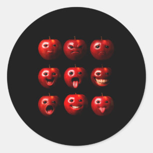 Adesivo Divertido Bobo Ai Geração Z Meme Humor Fruta Amor