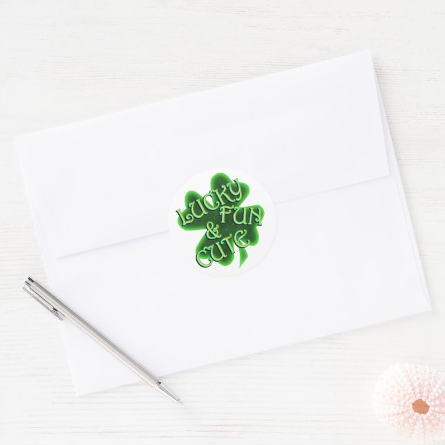 Adesivo Divertido Dia de São Patrício Fofo (Envelope)