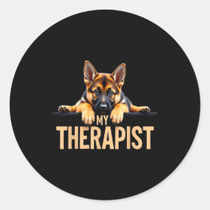 Adesivo Divertido Gsd Shep Cachorro Meu Terapeutico Pastor