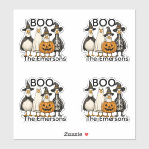 Adesivo Divertido Halloween Spooky