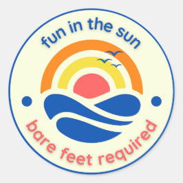 Adesivo Divertido no Sol