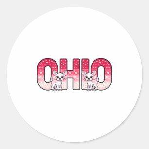 Adesivo Divertido Ohio Veado Festa Centro-Oeste O-h-i-o No