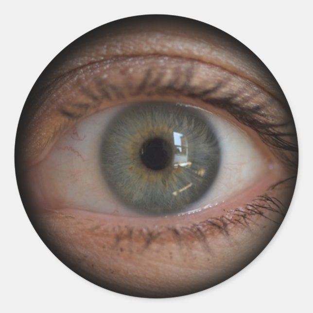 Adesivo Divertido Olho de Peep Hole (Frente)