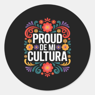 Adesivo Divertido orgulhoso de minha cultura herança mexic