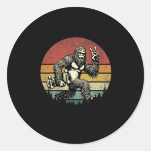 Adesivo Divertido Retro Bigfoot Skater Vintage Sasquatch S