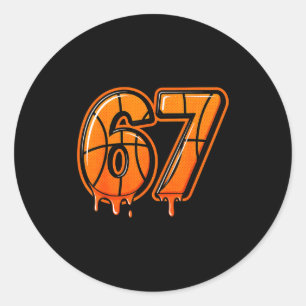Adesivo Divertido Seis Sete 67 Meme Gen Alpha 67 Basqueteb