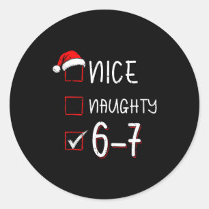 Adesivo Divertido Seis Sete 67 Meme Legal Indecente Natal
