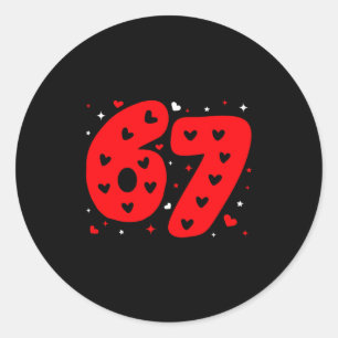 Adesivo Divertido Seis Sete 6 7 Meme Gen Alfa Gíria 6 7 Va