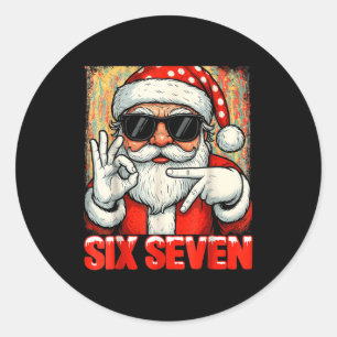 Adesivo Divertido Seis Sete Meme Natal Legal Frase Papai N