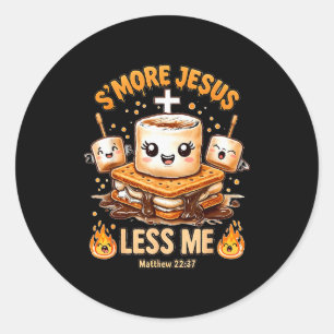 Adesivo Divertido Smore Jesus Menos Eu Fé Cristã Homens Mu