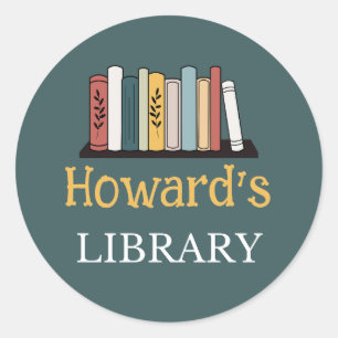 Adesivo DIVERTIDO! Sticker - Biblioteca - Personalizado - 