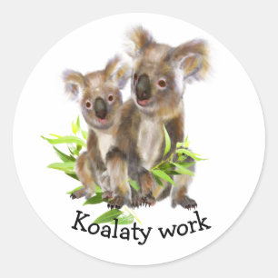 Adesivo Divertido Trabalho Koalaty Encorajando Motivação