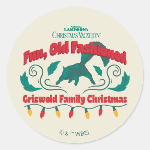 Adesivo Divertido, Velho Feliz Natal da Família Griswold