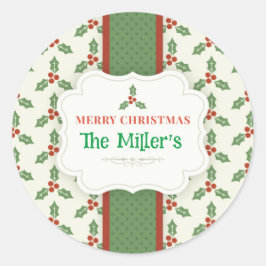 Adesivo DIVERTIDO! Vinhetas de Natal - Personalizado - Adi