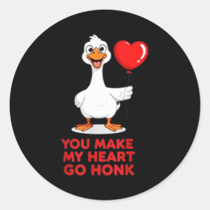 Adesivo Divertido Você Faz Meu Coração Ir Honk no Dia dos