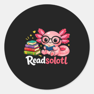 Adesivo Divertidos adoráveis leitores de readsolotl amante