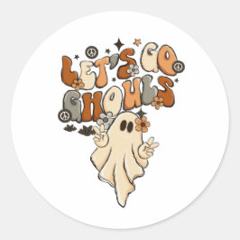 Adesivo Divertidos Adoráveis Vamos Lá Espíritos de Hallowe