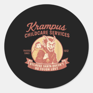 Adesivo Divertidos Serviços de Transporte de Krampus Vinta