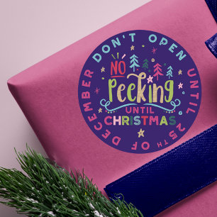 Adesivo Divertimento & colorido festivos nenhum espreitar