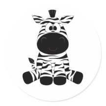 Divertimento de Zebra Negra e Branca