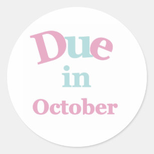 Adesivo Dívida cor-de-rosa em outubro