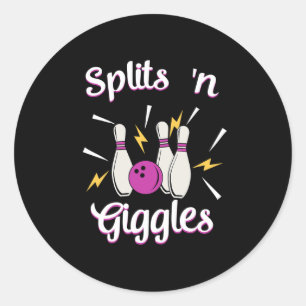 Adesivo Dividem-se em Giggles Funny Boliche Team Bowler Sp