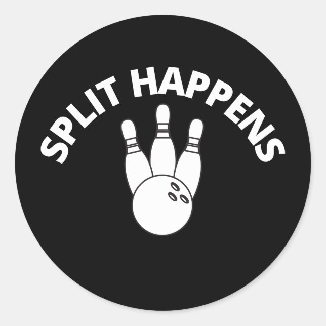 Adesivo Dividir Ocorre Jogando Boliches Com Amigos (Frente)