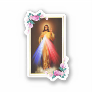 Adesivo Divine Mercy Jesus Christ Sacred Heart Of Jesus Gi