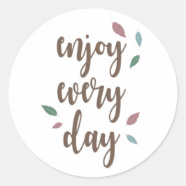 Adesivo Divirta-se com as citações de motivação de penas d