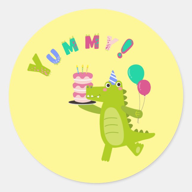 Adesivo Divirta-se com um partido Dino-Mite! (Frente)