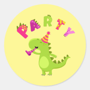 Adesivo Divirta-se com um partido Dino-Mite!