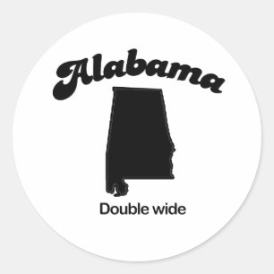Adesivo Divisa de Alabama - largo dobro