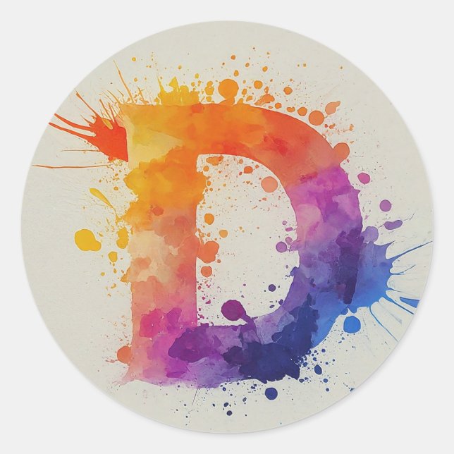 Adesivo Divisão D da Aquarela (Frente)