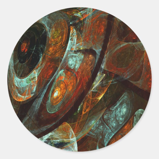 Adesivo Divisão de Abstrato de Tempo (Frente)