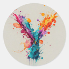 Adesivo Divisão de Aquarela Y