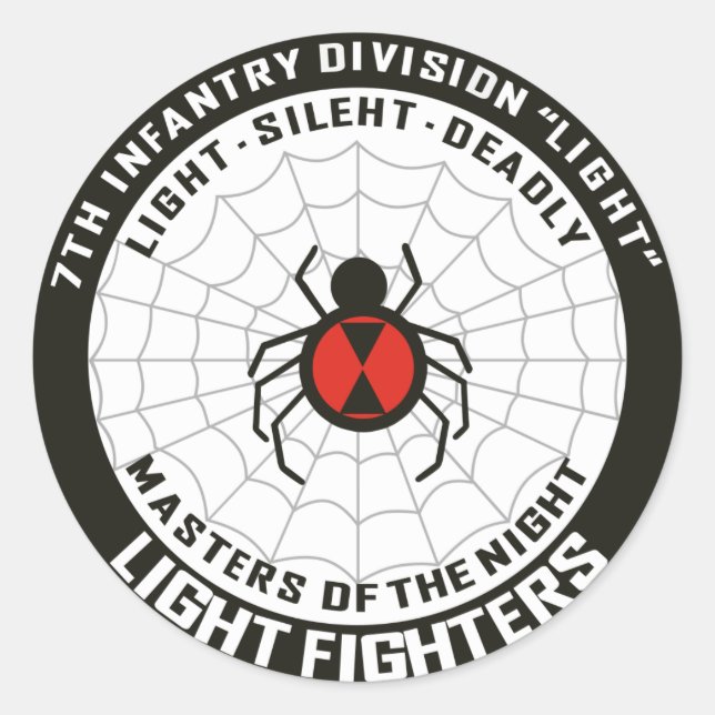 Adesivo Divisão de Infantaria de 7 (Luz) (Frente)