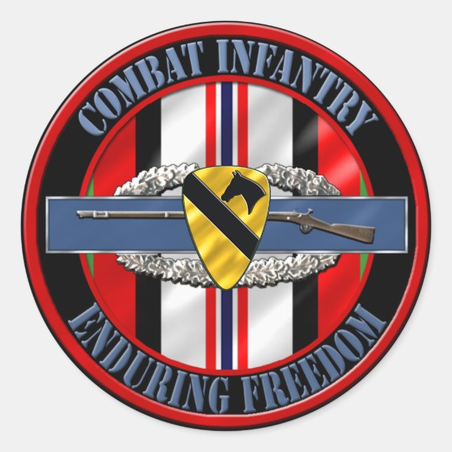 Adesivo Divisão de Infantaria de Cavalaria 1rua OEF (Frente)